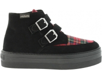 Victoria Sapatilha Plataforma Boogie Hebillas Escoces